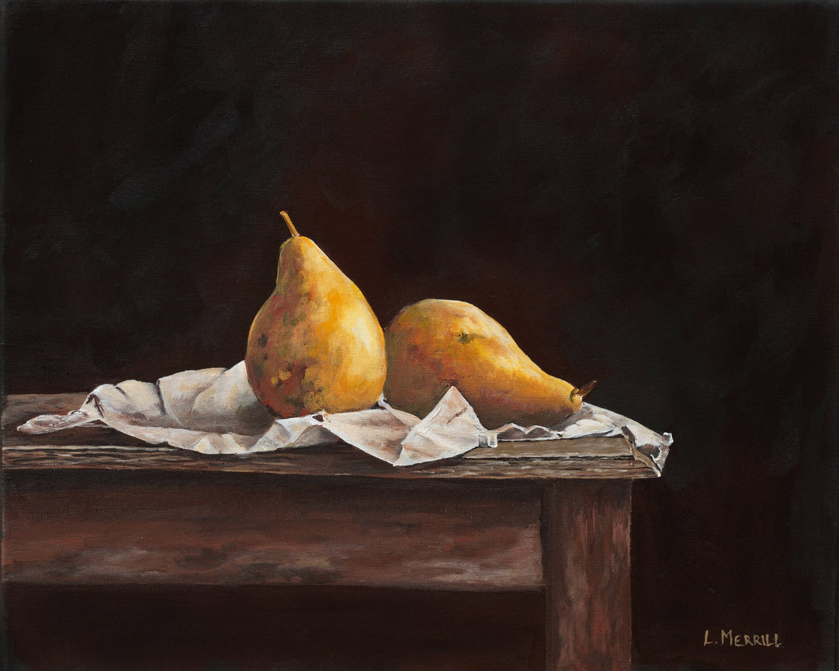 A Good Pear, giclee print by Linda Merrill