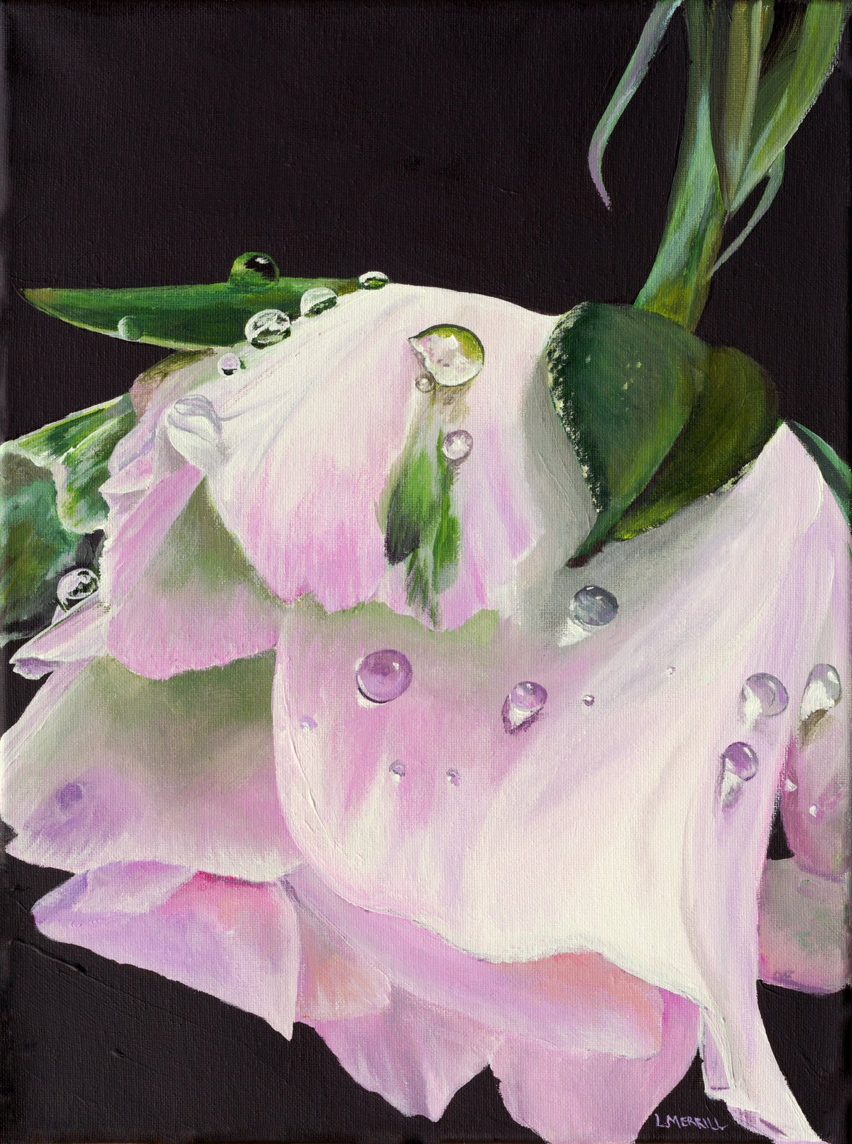 Midnight Dew, giclee print by Linda Merrill