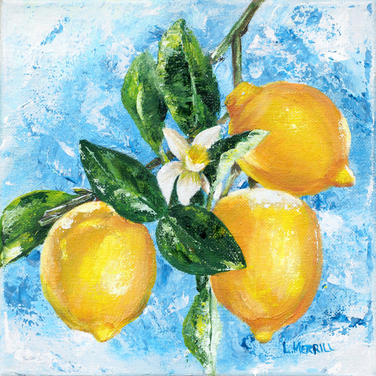 Mixed Collection: Lemons, giclee print by Linda Merrill