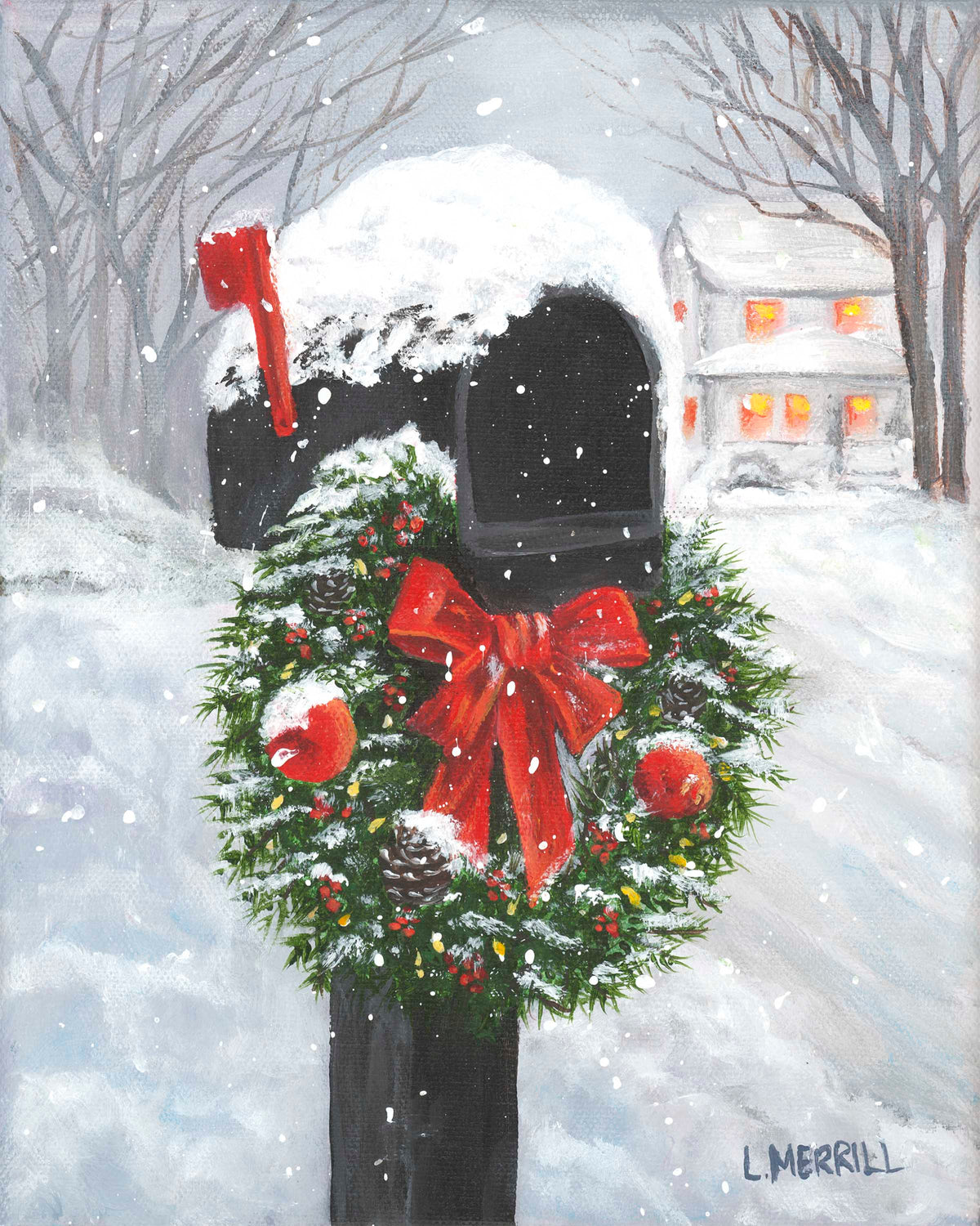 Holiday Post 8 x 10 (Original Painting)