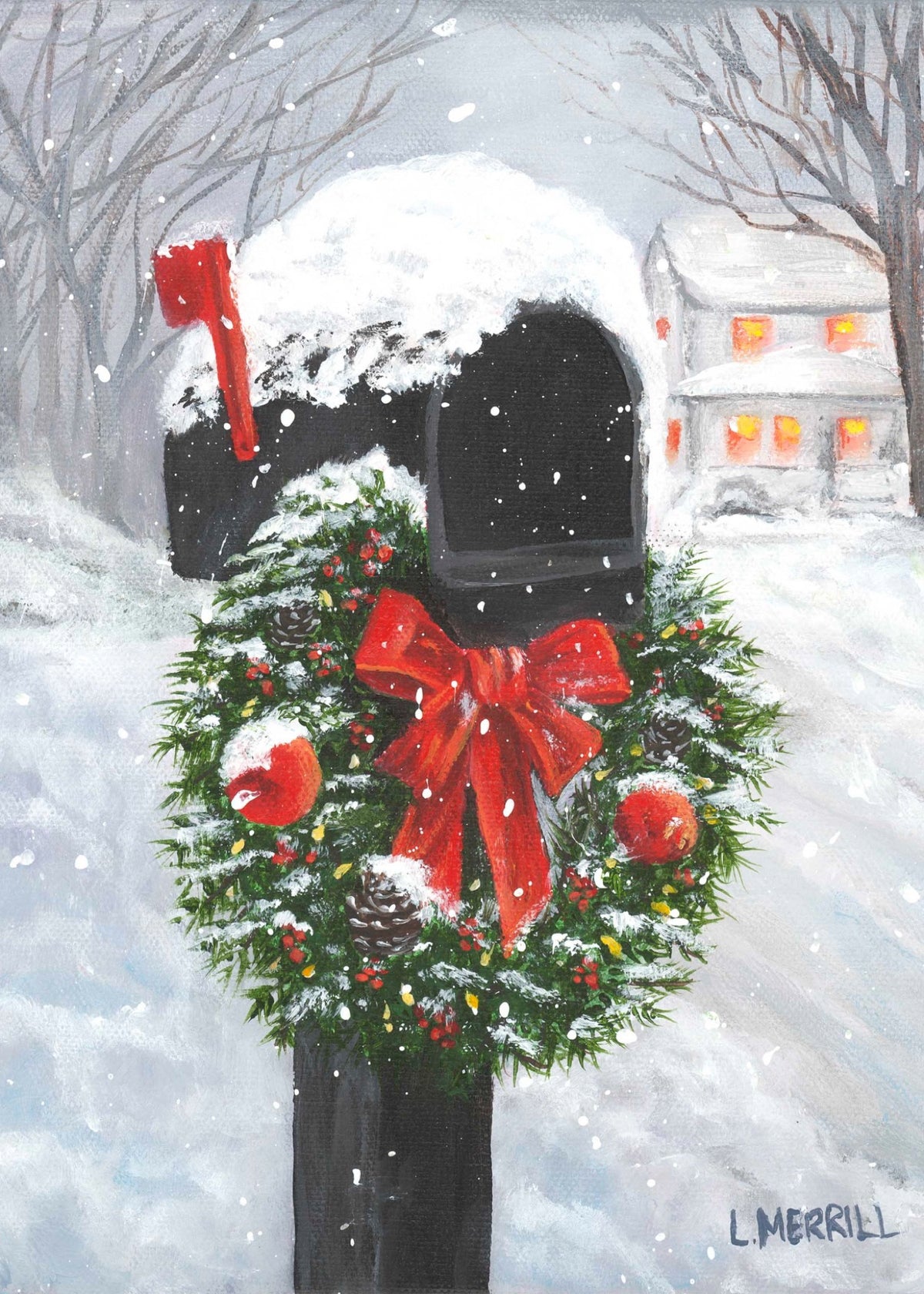 Holiday Post Spiral Notebook 5" x 7"