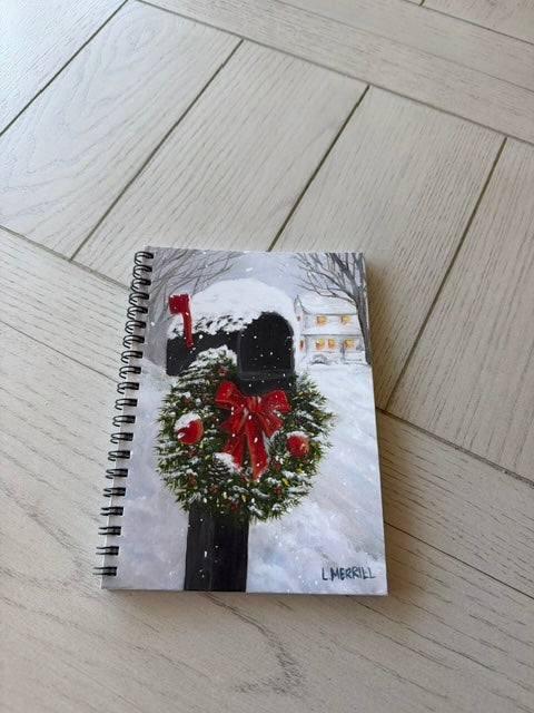 Holiday Post Spiral Notebook 5" x 7"