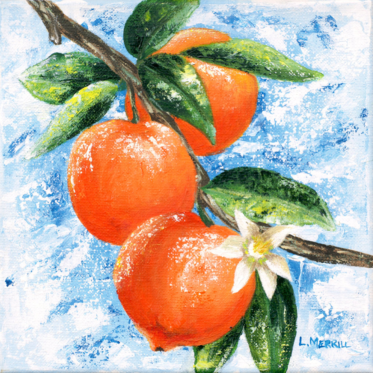 Mixed Collection: Oranges, giclee print by Linda Merrill