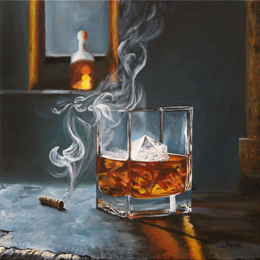 Smoke & Ash, giclee print by Linda Merrill